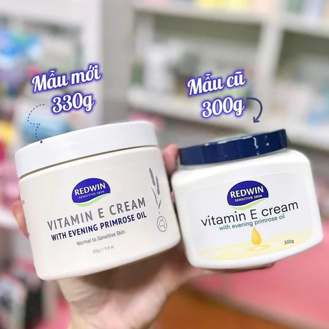 Kem dưỡng da Redwin Vitamin E & Tinh dầu Hoa anh thảo 330g
