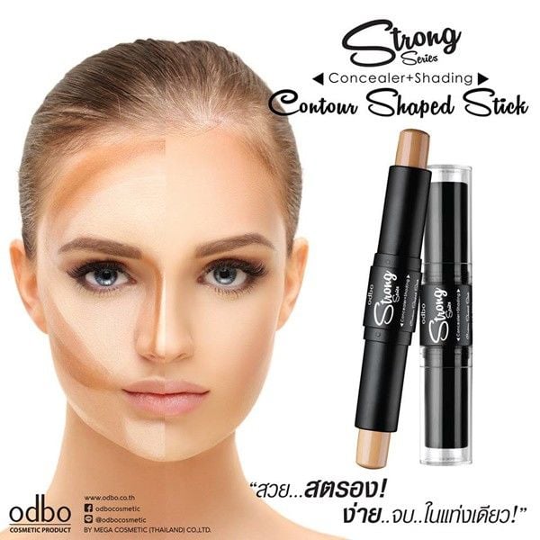 Bút Tạo khối 2 Và Che Khuyết Điểm Đầu ODBO Fix Stick Concealer X Shading