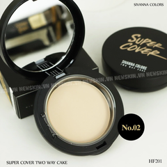 Phấn Phủ Dạng Nén Super Cover SIVANNA COLORS Two Way Cake 10g HF201