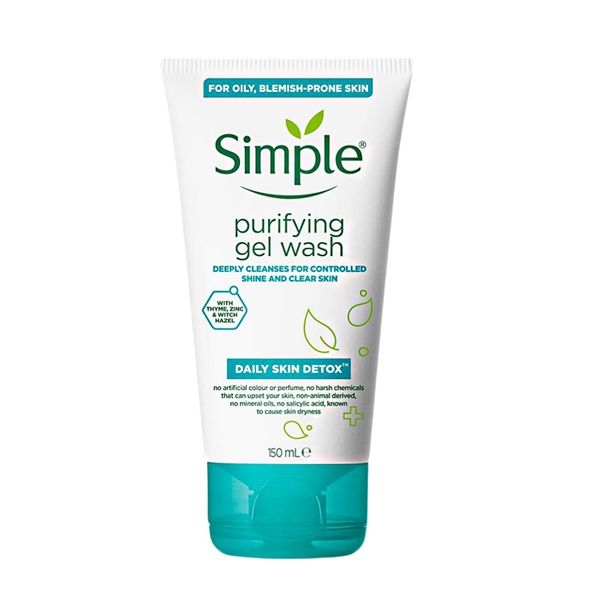 Gel Rửa Mặt Simple Giảm Bóng Nhờn Purifying Gel Wash