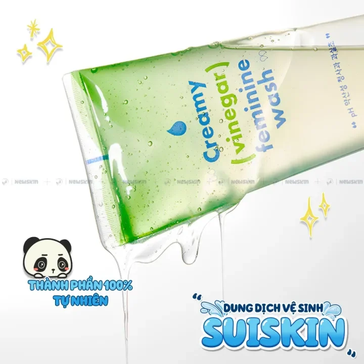 Dung dịch vệ sinh phụ nữ Suiskin Creamy Vinegar Feminine Wash 200ml