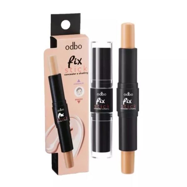 Bút Tạo khối 2 Và Che Khuyết Điểm Đầu ODBO Fix Stick Concealer X Shading