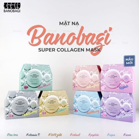 Mặt Nạ Dưỡng Trắng. Giảm Mụn Banobagi Super Collagen Mask