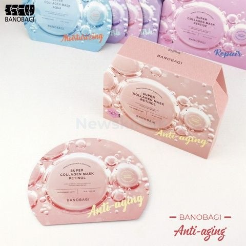 Mặt Nạ Dưỡng Trắng. Giảm Mụn Banobagi Super Collagen Mask