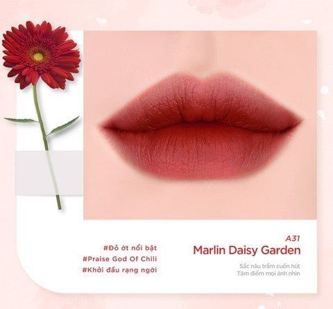 Son Black Rouge Air Fit Velvet Tint Ver 6 Blueming Garden