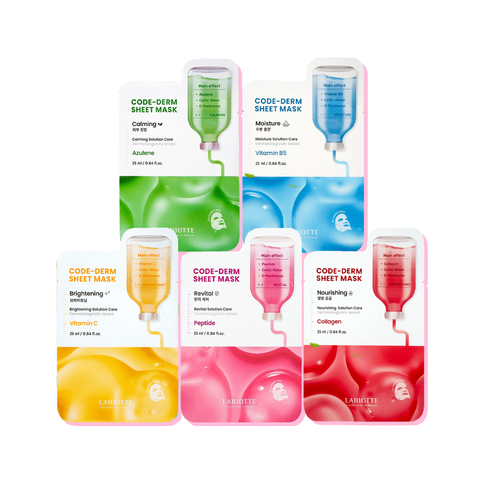 Mặt Nạ Dưỡng Da Giảm Nếp Nhăn và Phục Hồi Da Săn Chắc Labiotte Code-Derm Sheet Mask 25ml