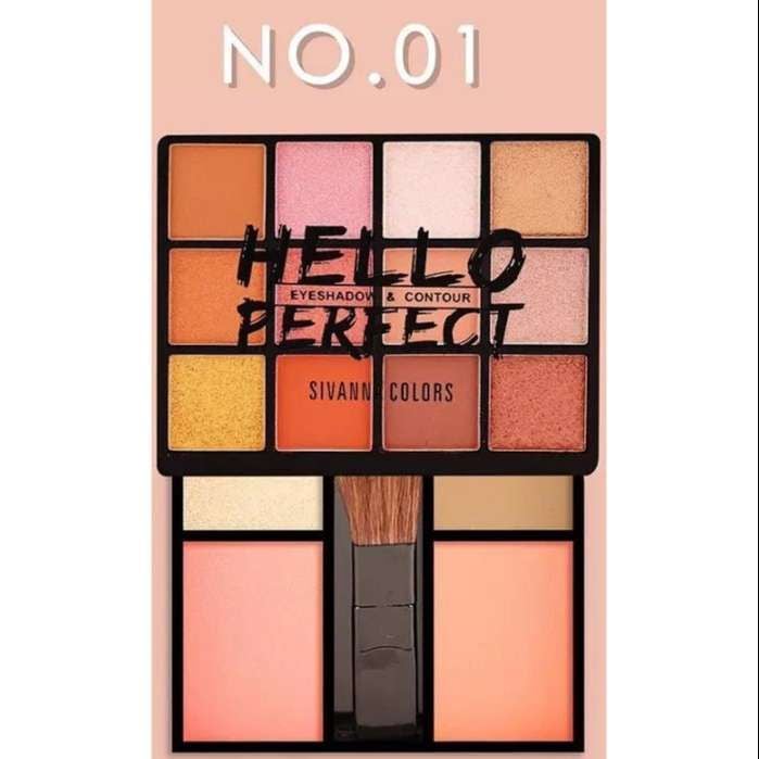 Phấn Mắt 2 Tầng & Má Hồng Sivanna Colors Hello Perfect Eyeshadow & Contour