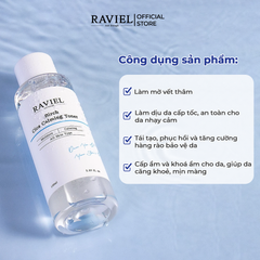 Nước hoa hồng làm dịu khẩn cấp da kích ứng, mẩn đỏ RAVIEL Birch Cica Calming Toner 150ml