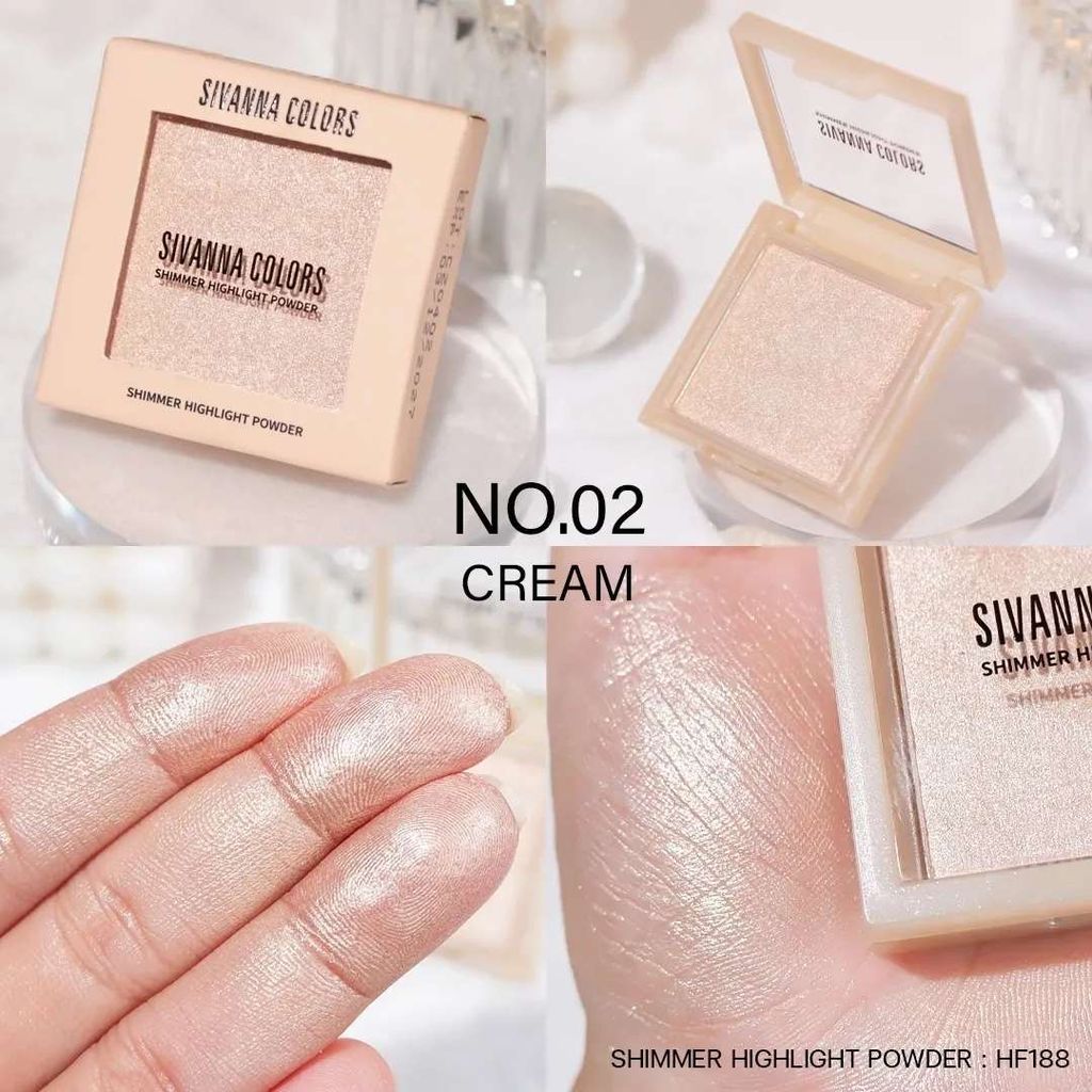 Phấn Bắt Sáng Sivanna Colors Shimmer Highlight Powder