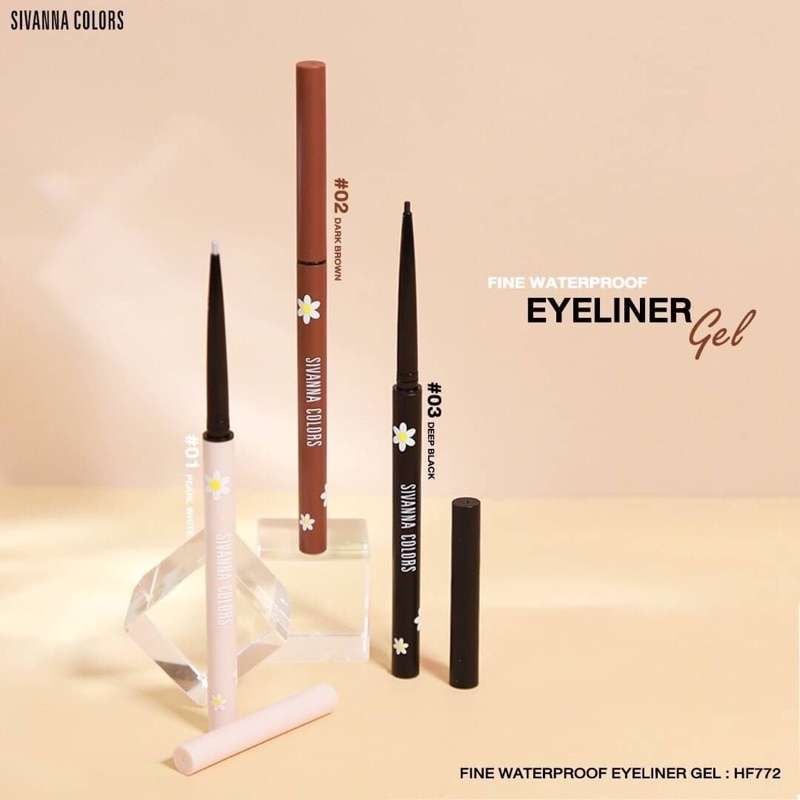 Chì Kẻ Mắt Siêu Mảnh Chống Trôi, Siêu Bền Sivanna Fine Waterproof Eyeliner Gel