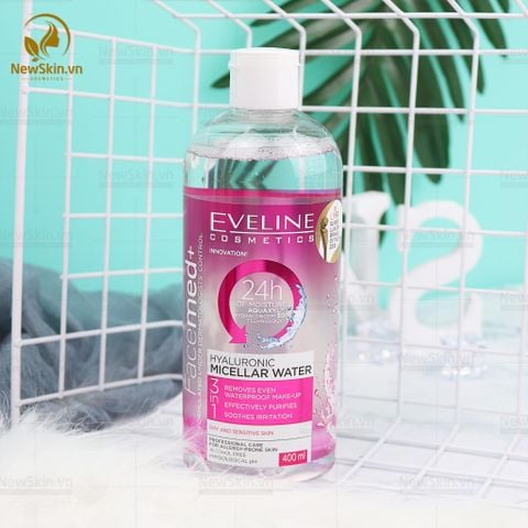 Nước Tẩy Trang Eveline Cosmetics Hyaluronic Micellar Water 3in1 400ml