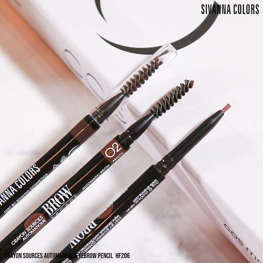 Chì Kẻ Mày Sivanna Colors Crayon Sources Automatique Eyebrow Pencil