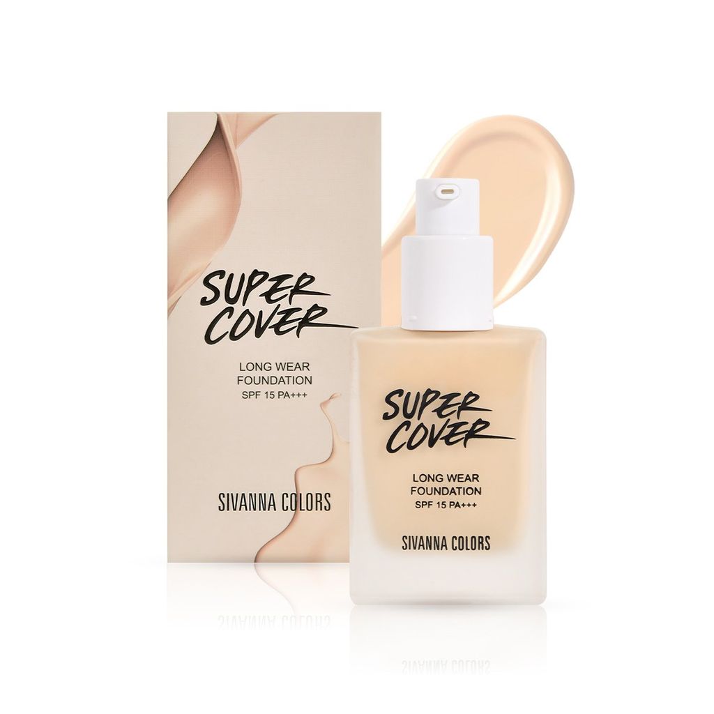 Kem Nền Sivanna Colors Super Cover Long Wear Foundation SPF15 Pa+++