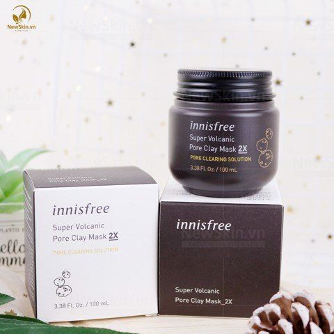 Mặt Nạ Đất Sét Innisfree Super Volcanic Pore Clay 2X 100ml