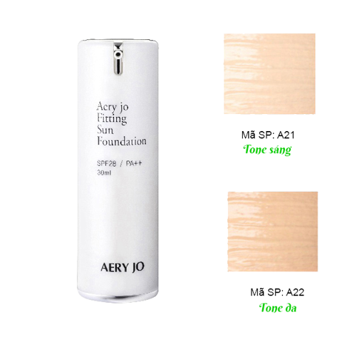 Kem Nền Trang Điểm Và Chống Nắng Aery Jo Fitting Sun Foundation