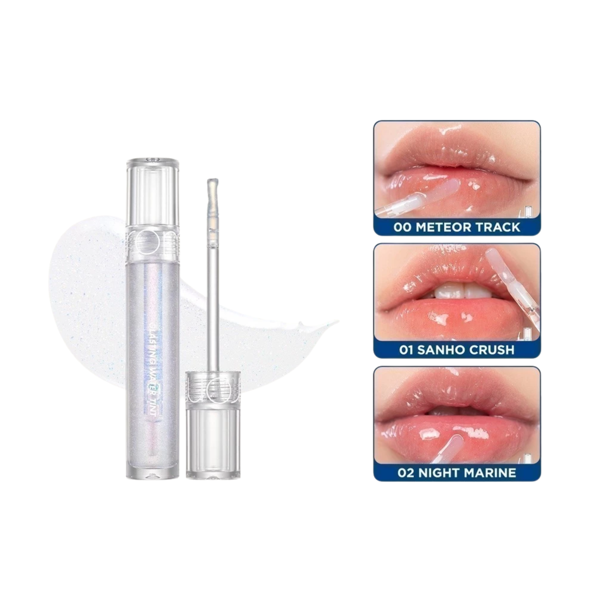 [Rom&nd] Son tint bóng mịn mượt Hàn Quốc Romand Glasting Water Gloss 4.5g