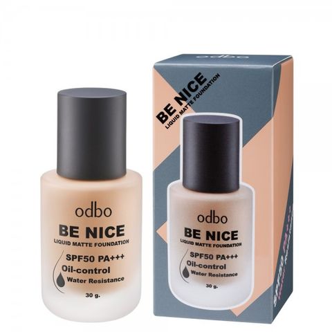 Kem Nền Siêu Lỳ & Kiềm Dầu Odbo Be Nice Liquid Matte Foundation SPF50 PA+++ OD440