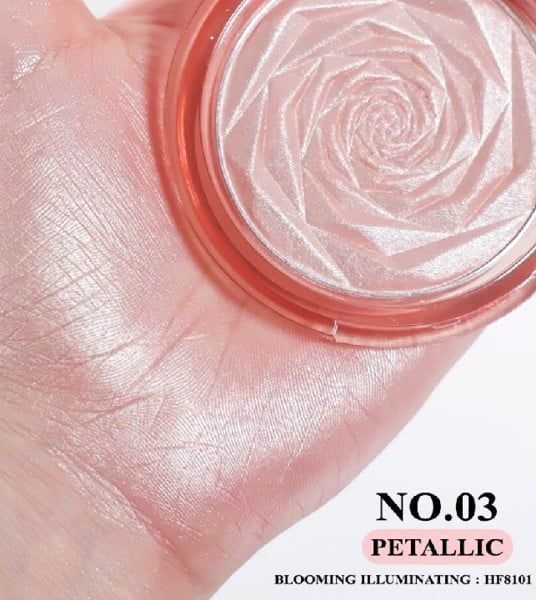 Phấn Bắt Sáng Ánh Nhũ Siêu Lấp Sivanna Colors Blooming Illuminating Bake