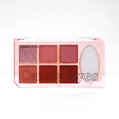 Bảng Phấn Mắt Và Bắt Sáng Sivanna Colors Candy Eye 6+1 Color Eyeshadow Palette HF630