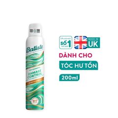 Dầu Gội Khô Làm Sạch Tóc Nhanh Chóng Batiste Dry Shampoo 200ml