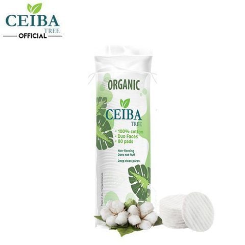 Bông Tẩy Trang Hữu Cơ Organic Ceiba Tree 80 miếng