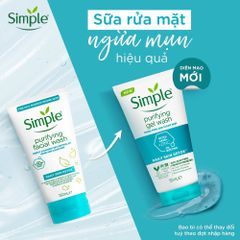 Gel Rửa Mặt Simple Giảm Bóng Nhờn Purifying Gel Wash