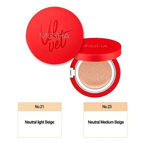 Phấn Nước Kiềm Dầu Che Phủ Cao MISSHA Velvet Finish Cushion SPF50+ PA+++ ( Hộp )