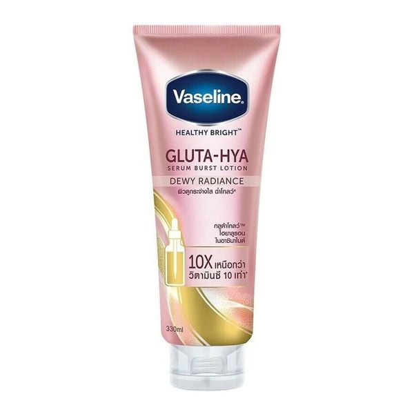 Sữa Dưỡng Thể Trắng Da Vaseline Healthy Bright Gluta Hya Serum Burst Lotion 10X Thái Lan 330ml