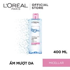 Nước Tẩy Trang Loreal 3 in 1 Micellar Water Refreshing 400ml (xanh nhạt)