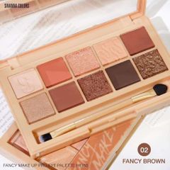 Phấn mắt Sivanna 10 ô kèm cọ tán Sivanna Colors Pro Eye Palette HF180