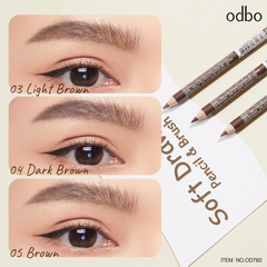 Chì kẻ chân mày lâu trôi Odbo Soft Drawing Pencil #OD760