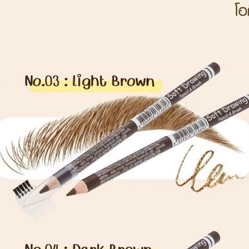 Chì kẻ chân mày lâu trôi Odbo Soft Drawing Pencil #OD760