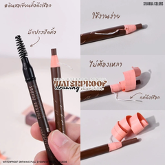 Chì Kẻ Chân Mày Sivanna Waterproof Drawing Pull Eyebrow Pencil ES8018