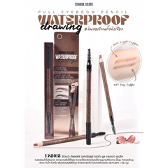 Chì Kẻ Chân Mày Sivanna Waterproof Drawing Pull Eyebrow Pencil ES8018