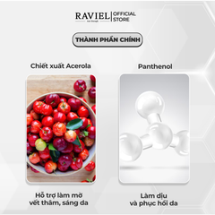 Kem dưỡng trắng trị thâm nám và tái tạo da RAVIEL Acerola Dark Spot & Blemish Care Cream 50ml