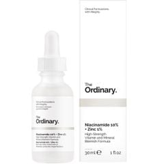 Tinh Chất Trị Mụn Và Giảm Thâm Serum The Ordinary Niacinamide 10% + Zinc 1% 30ml