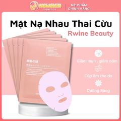 Mặt nạ nhau thai Cừu Nhật Bản cấp ẩm , trắng da ,chống lão hóa Rwine Beauty Stem Cell Placenta Mask 20ml
