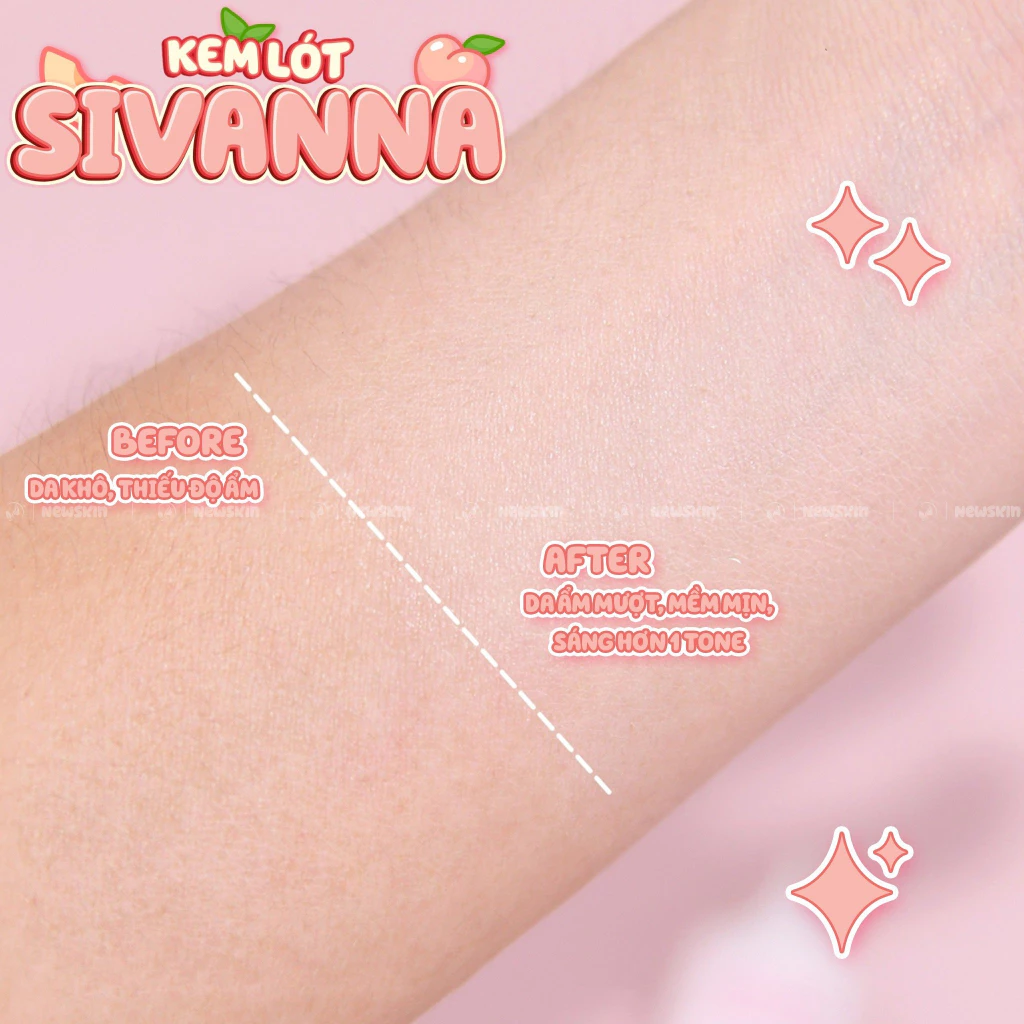 Kem Lót Trang Điểm Sivanna Colors Peach Skin Protective Make up Primer HF5101