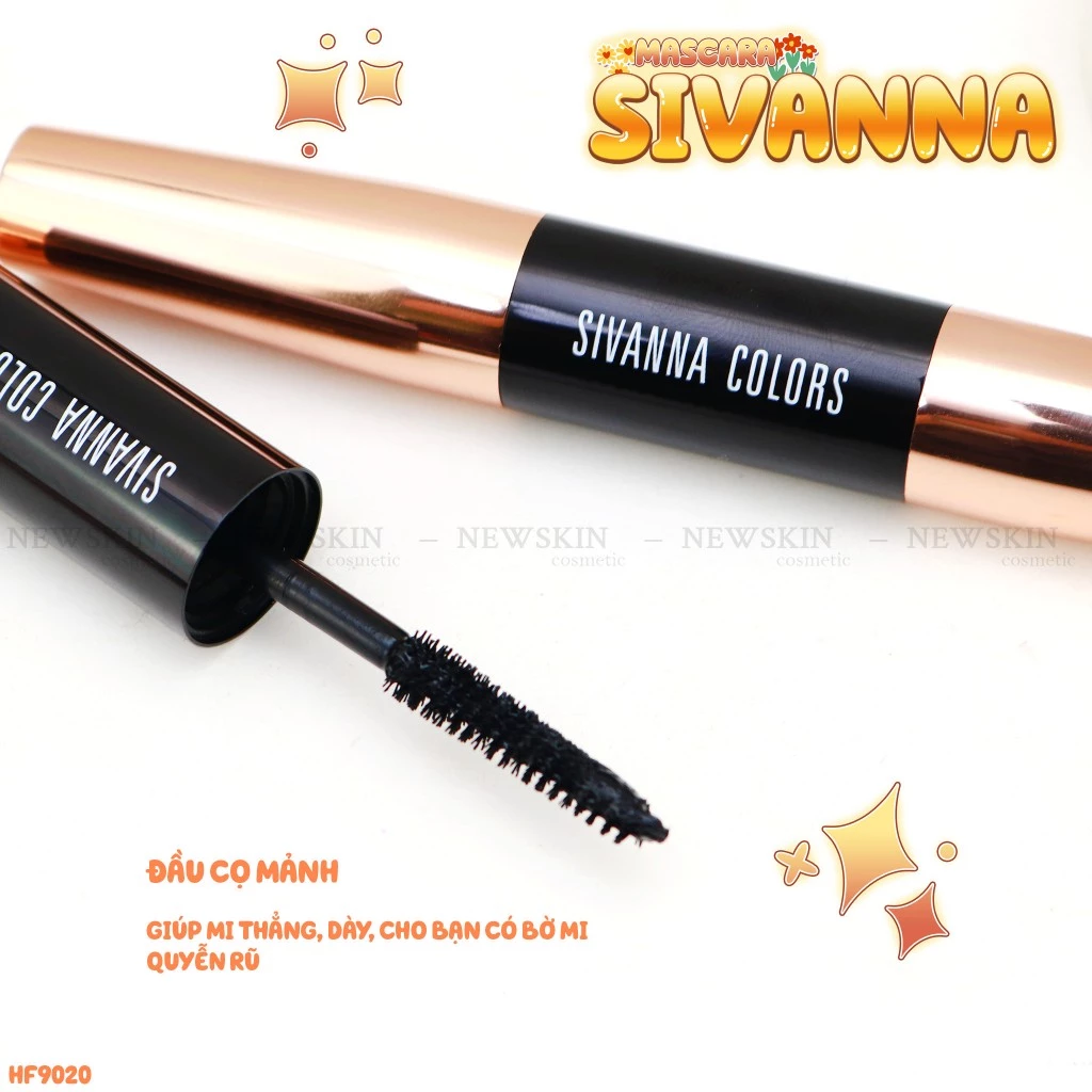 Mascara 2 Đầu Sivanna Colors Dual Volume Curl HF9020 - Black