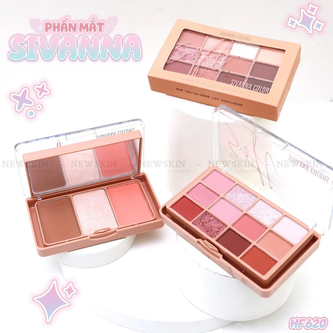Phấn mắt 2 tầng Sivanna Colors Soft Blurring 12/3 Double Eye Palette - HF620