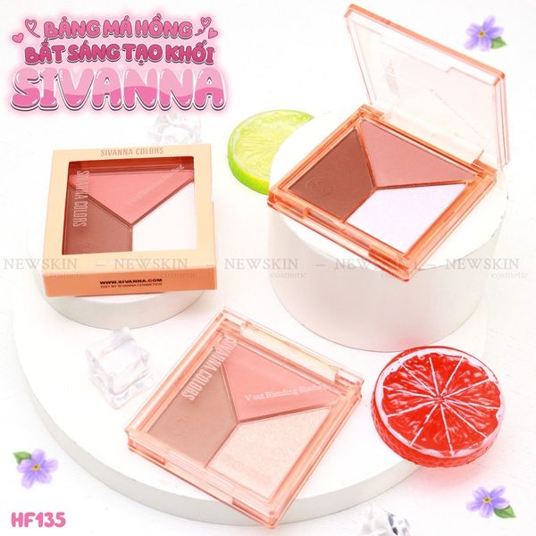Phấn Tạo Khối Và Bắt Sáng Sivanna V Cut Blending Shading HF135
