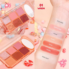 Bảng Phấn Mắt Và Bắt Sáng Sivanna Colors Candy Eye 6+1 Color Eyeshadow Palette HF630