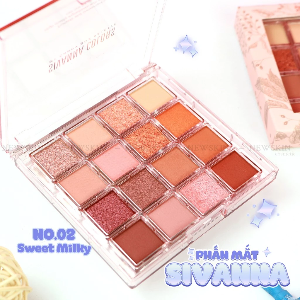 Bảng phấn mắt 16 ô Sivanna Colors My Candy Box Palette HF150