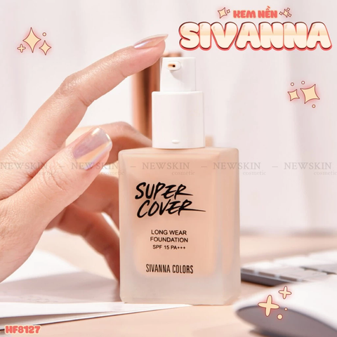 Kem Nền Sivanna Colors Super Cover Long Wear Foundation SPF15 Pa+++