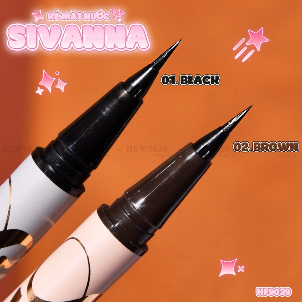 Bút Kẻ Mắt Nước Siêu Mảnh Không Lem Lâu Trôi Sivanna Colors Super Long Wear Liquid Eyeliner HF9039
