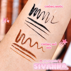 Bút Kẻ Mắt Nước Siêu Mảnh Không Lem Lâu Trôi Sivanna Colors Super Long Wear Liquid Eyeliner HF9039