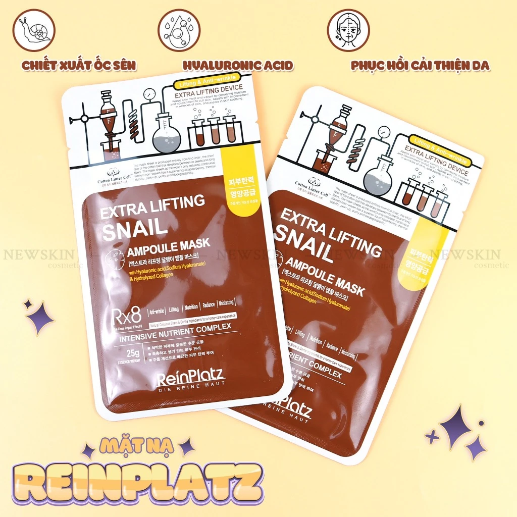 Mặt Nạ Giấy Dưỡng Ẩm Chuyên Sâu, Ngừa Lão Hóa Reinplatz Deeply Purifying Propolis Mask 25ml