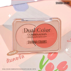 Phấn Má Hồng Kết Hợp Hai Màu Highlight & Blush Sivanna HF722