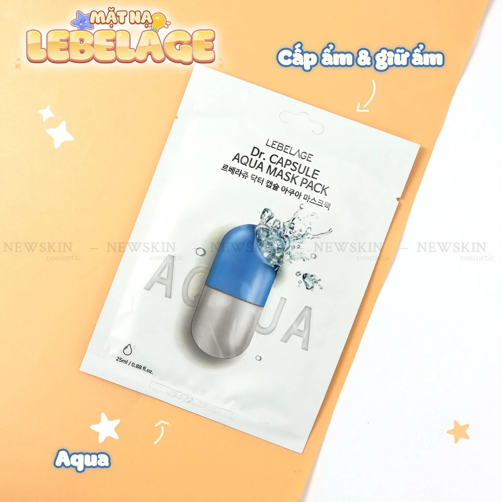 Mặt Nạ Dưỡng Ẩm và Làm Sáng Da Lebelage Dr.Capsule Mask Pack 25ml
