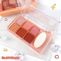 Bảng Phấn Mắt Và Bắt Sáng Sivanna Colors Candy Eye 6+1 Color Eyeshadow Palette HF630